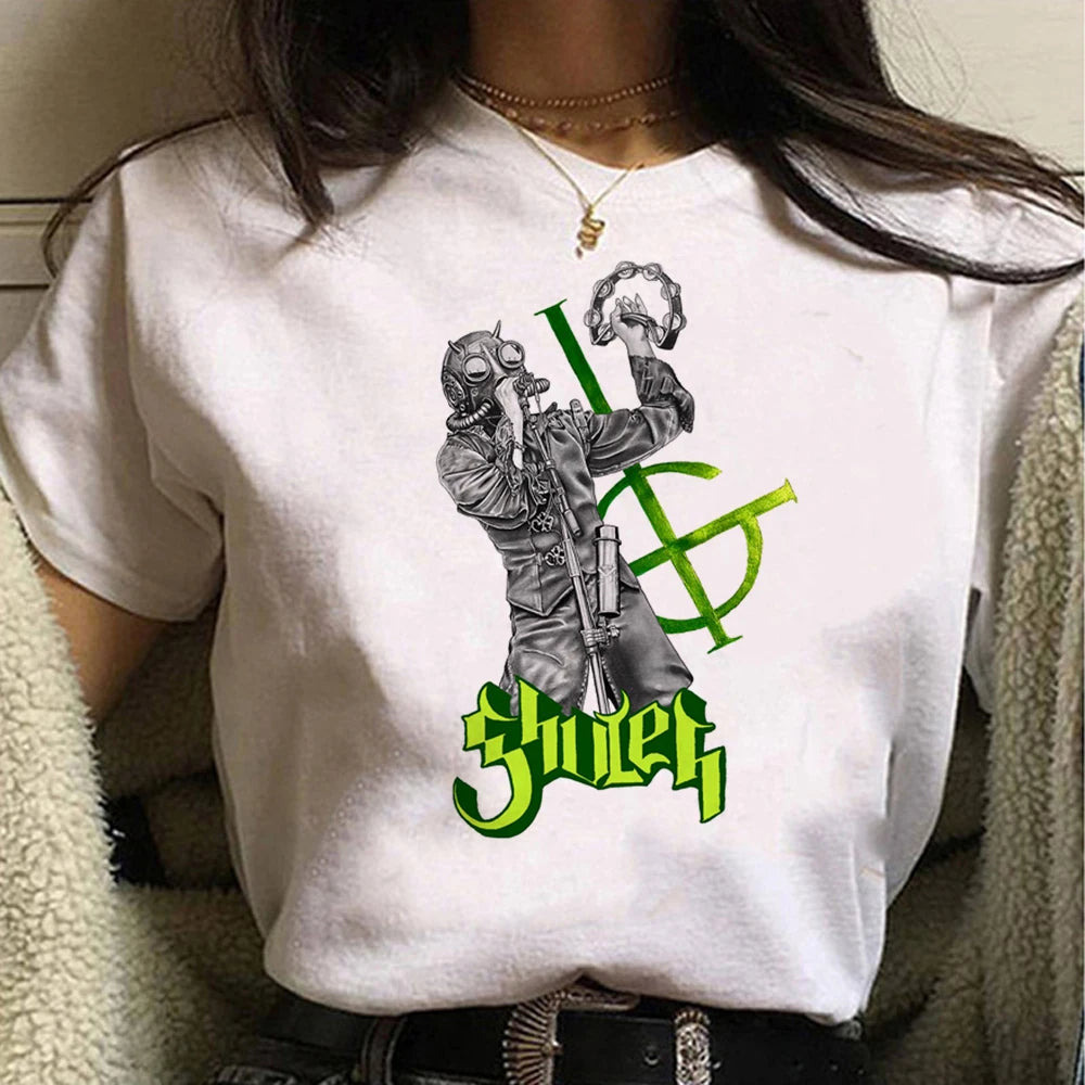 Ghost Band t shirt women streetwear harajuku t-shirts female funny designer manga clothing
