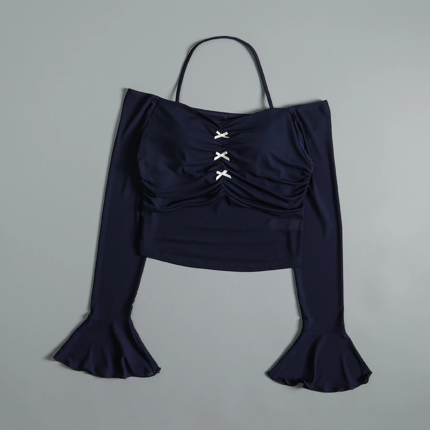 Internet celebrity new sports long-sleeved women's autumn Pilates training yoga clothes with chest pads running fitness