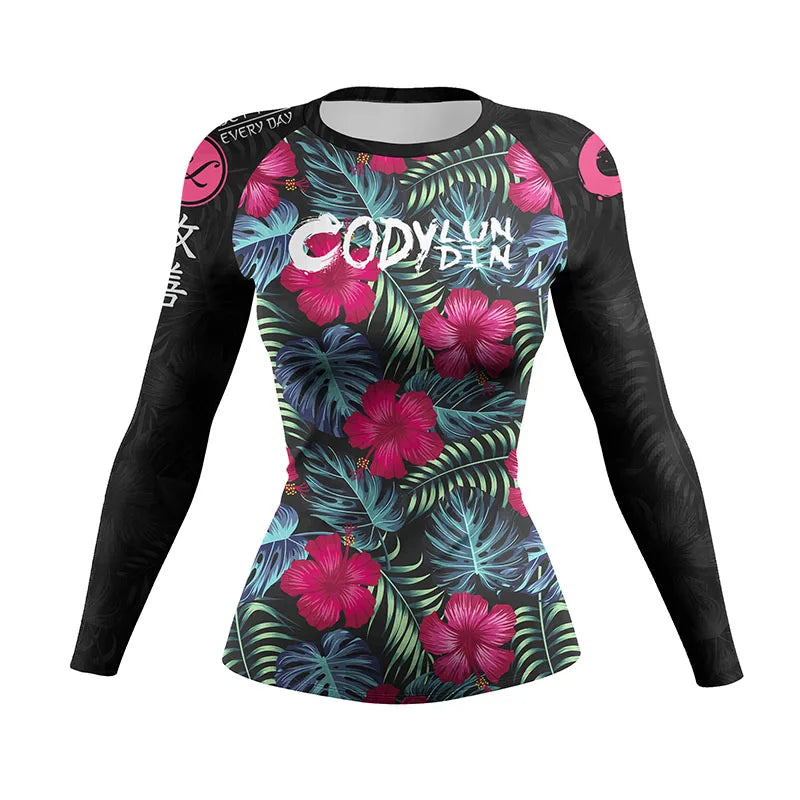 Cody Lundin Ladies Women Rash Guard Gym Clothing MMA Compression Sportswear Jiu Jitsu Rashguard T-shirts Boxing Grappling Shirt