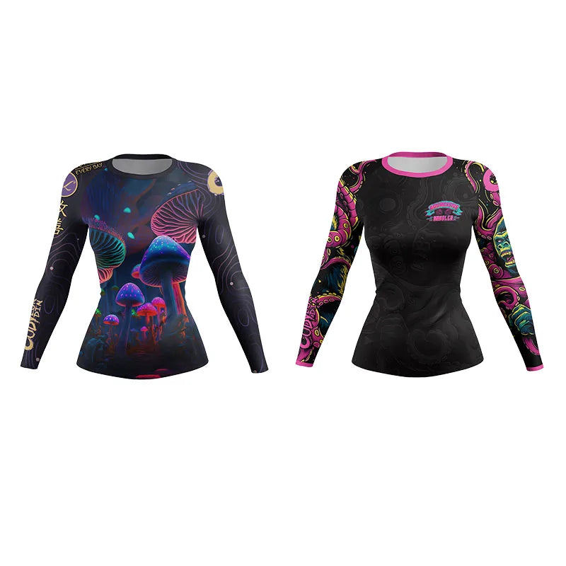 Cody Lundin Ladies Women Rash Guard Gym Clothing MMA Compression Sportswear Jiu Jitsu Rashguard T-shirts Boxing Grappling Shirt