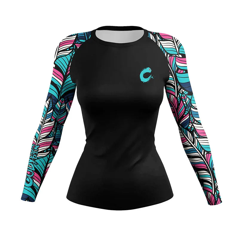 Cody Lundin Ladies Women Rash Guard Gym Clothing MMA Compression Sportswear Jiu Jitsu Rashguard T-shirts Boxing Grappling Shirt