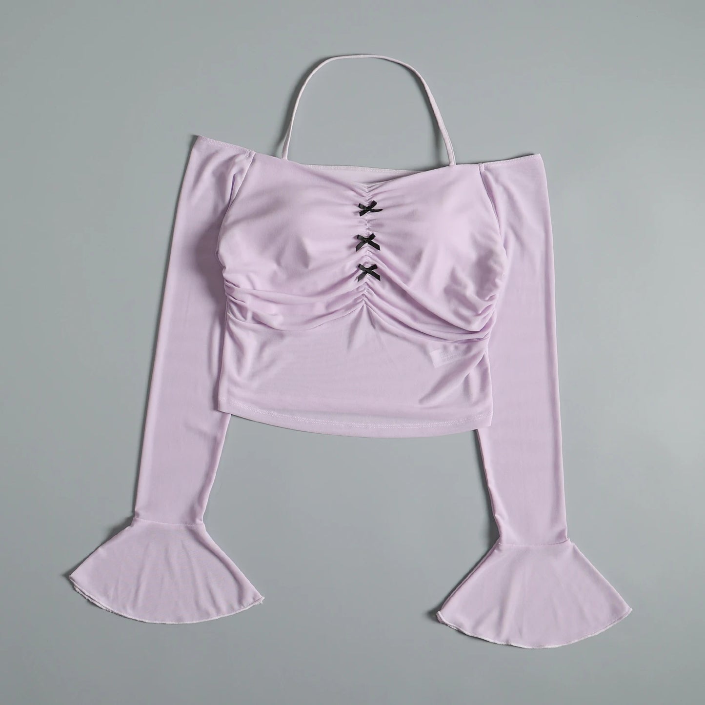 Internet celebrity new sports long-sleeved women's autumn Pilates training yoga clothes with chest pads running fitness